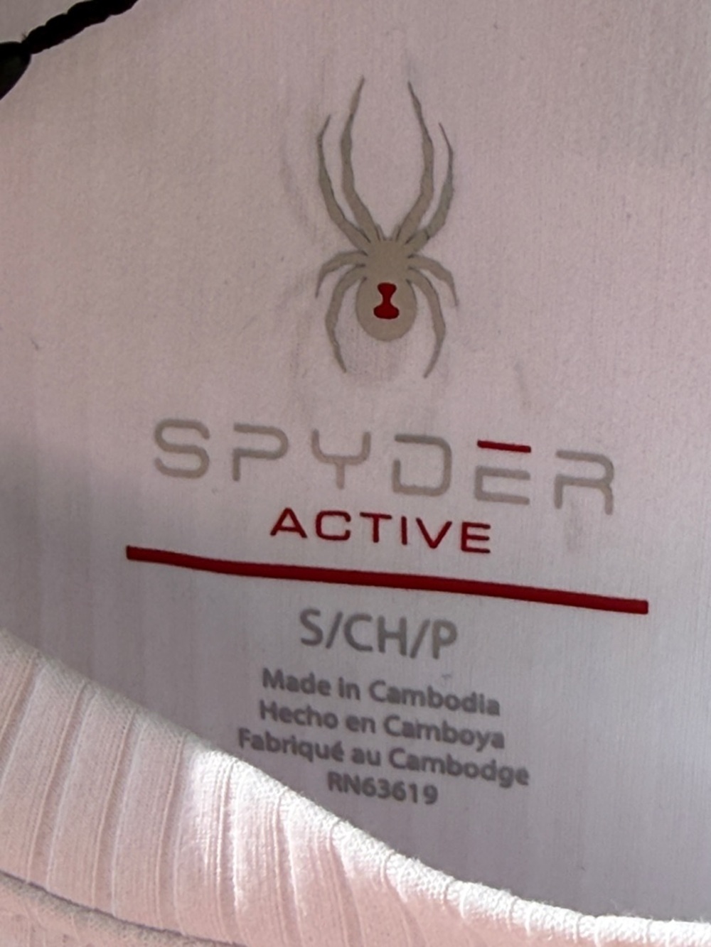 NWT Spyder White Ribbed Short Sleeve Athletic Tee Size Small - Picture 7 of 16